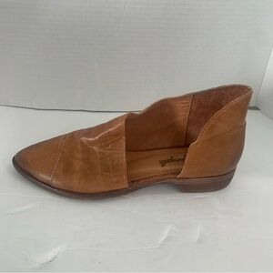 Free People Women’s Royale D'Orsay Point Flats Cutout Ankle Size EU 39 US 9